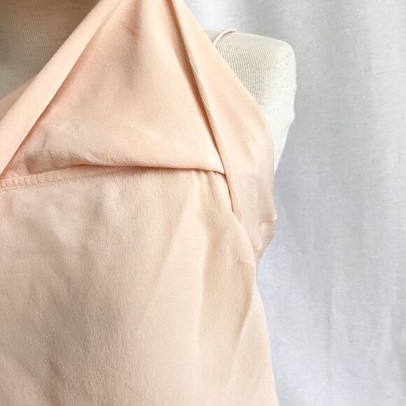 Club Monaco peachy silk ruffle tank size Small - Picture 3 of 7